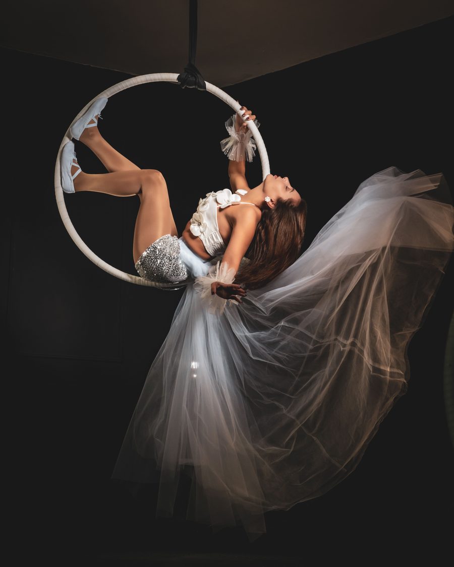 Aerial hoop, retouched and graded